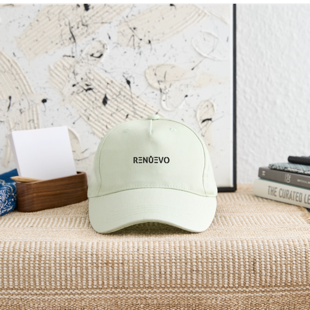 Organic Kids’ Baseball Cap - light mint green